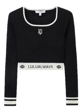 商场同款针织打底衫lulualways