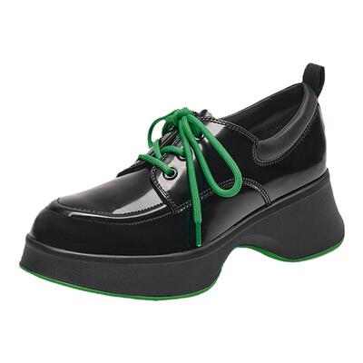 接吻猫时尚百搭通勤厚底单鞋