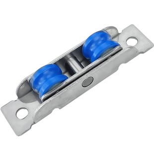 塑钢门窗滑轮80不锈钢轴承尼龙双轮88型推拉窗户轨道滚轮移门轮子