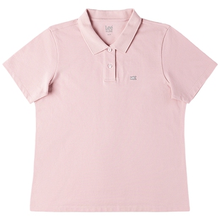 Lee26春夏新品标准版翻领小徽标Logo女短袖polo衫潮LWT012191205