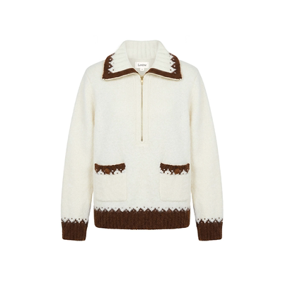 Lorene山羊绒北欧费尔岛提花毛衣