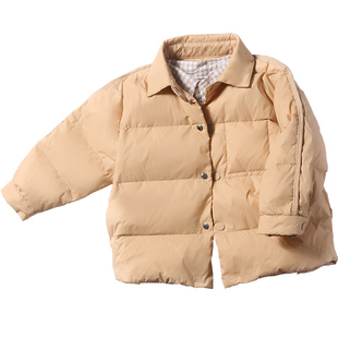 雅鹿儿童羽绒服轻薄女童秋冬装新款洋气男童上衣宝宝小孩外套短款
