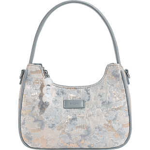 爱路喜新中式包包女2025新款月牙腋下包手提小众高级感单肩斜挎包