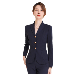 诗璐雅春秋薄款西装外套女式轻熟风短款职业气质女装上衣干练西服