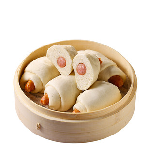 信华食品热狗卷80gx3个营养儿童早餐热狗肠花卷速冻面点香肠卷