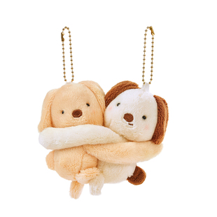 TheGreenParty情侣挂件一对拥抱小狗企鹅闺蜜可爱书包玩偶匙扣