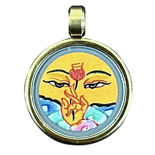 唐卡西藏手绘扎基拉姆手链绿度母绳藏饰品黄财神胡仙财神招财手串