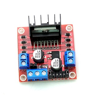 L298N电机驱动板模块 直流步进电机马达智能车机器人配件