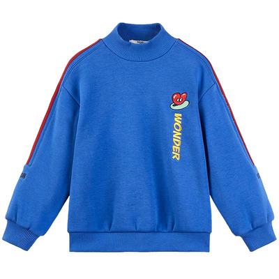 [VIP]【加绒】MQD童装男童加绒卫衣冬装儿童半高领上衣打底衫