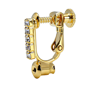 耳钉改耳夹转换器螺旋隐形无痛可调节无耳洞耳饰镶钻配件不弯针