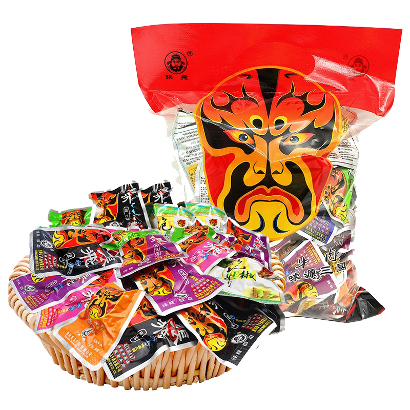 四川张飞什锦牛肉麻辣零食阆中特产张飞牛肉休闲9种口味牛肉零食