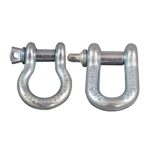 美式弓型卸扣高强度D形U型卡环卡扣锁扣起重吊装工具连接扣蝴蝶扣