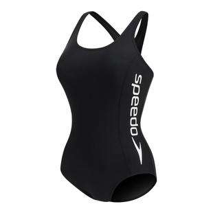 Speedo自由皮系列泳动时尚显瘦自由交叉背抗氯连体温泉泳衣女新款