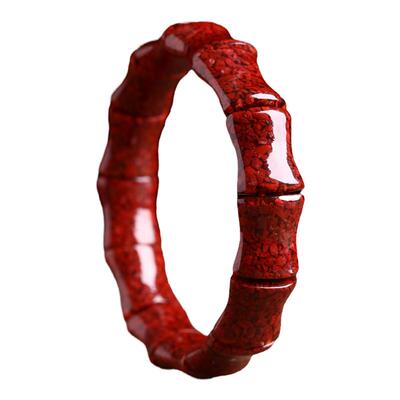 朱砂手串紫金砂竹节手排男女