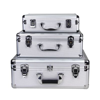 定做铝合金样品展示箱手提工具箱