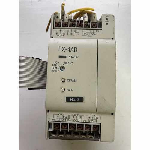 询价下单三菱FX-4AD模拟量模块FX-2AD-PT模块，拆机品，功