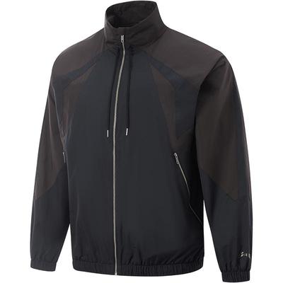 李宁立领运动风衣男子夹克外套