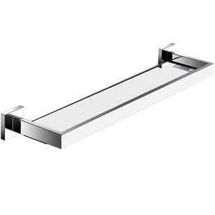 卫生间玻璃置物架304不锈钢浴室墙上壁挂洗漱台化妆品免打孔镜前