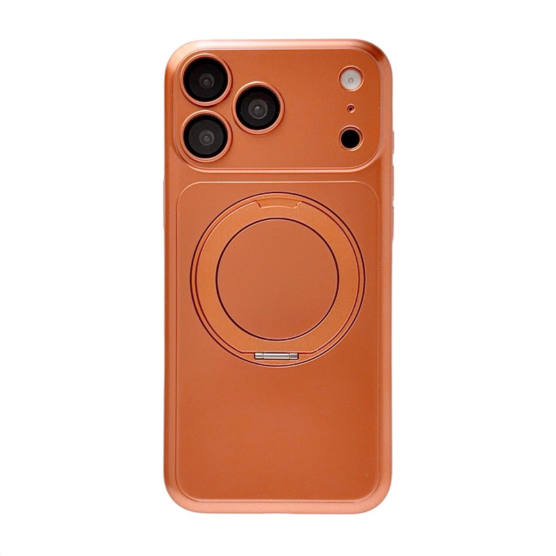 三木木【360旋转金属支架带镜头膜】适用iPhone17Promax磁吸手机壳苹果14/16pro超薄肤感15全包防摔硬套男女