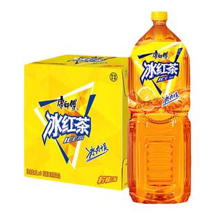 康师傅冰红茶2l升绿茶整箱大瓶鲜果橙茉莉蜜茶水蜜桃冰糖雪梨饮料