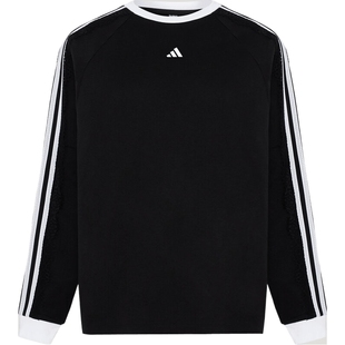 滔搏丨adidas阿迪达斯女子DCE BF LS TEE运动休闲长袖T恤LD8222