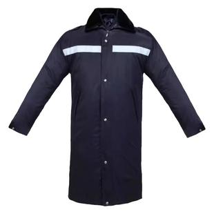 保安大衣男冬季棉服加厚防寒服中长款多功能冬装制服物业工作棉衣
