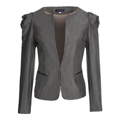 靓诺小方格外衣LS11307A