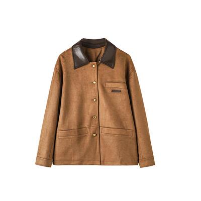 CHESONSE工装风美拉德直筒外套