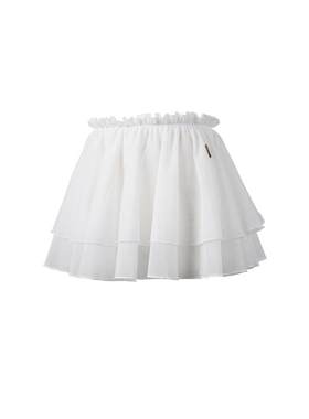 小茉莉幼儿芭蕾舞蹈裙子白色半身纱裙女童练功裙短裙儿童遮臀裙夏