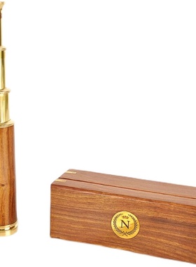 印度黄铜望远镜加勒比海盗摆件