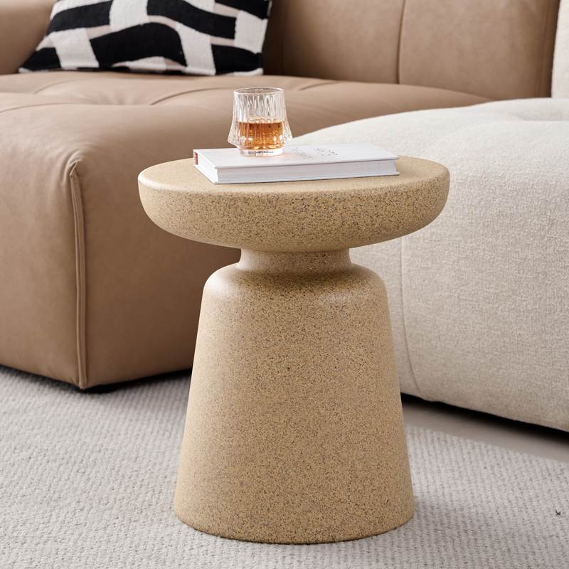 蘑菇凳茶几侘寂风沙发边角几塑料迷你小茶几桌子复古软装造景摆件