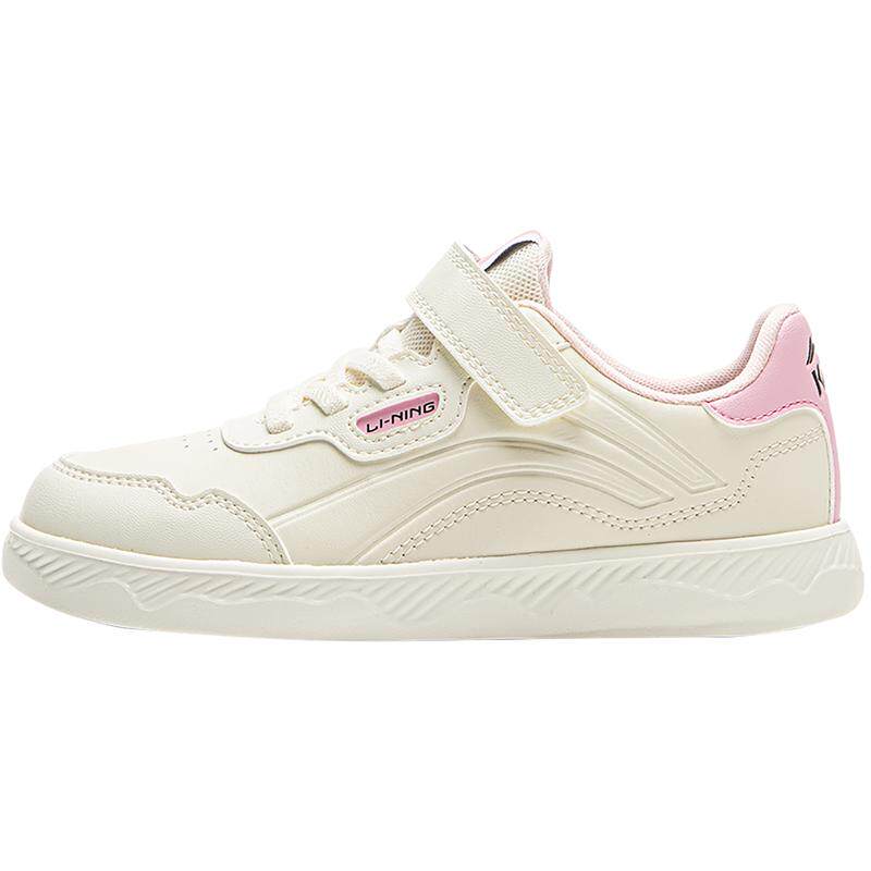 李宁儿童小白鞋白色板鞋轻便软底夏季男童鞋女童滑板鞋透气运动鞋