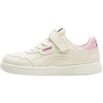 李宁儿童小白鞋白色板鞋滑板鞋