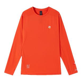 STAW世拓逐日方格15度跑步运动长袖T恤男排汗抗菌休闲训练速干衣t