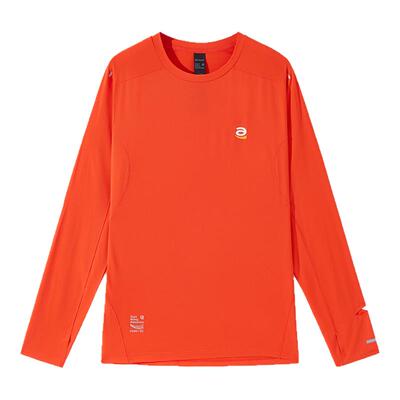 STAW世拓逐日方格15度跑步运动长袖T恤男排汗抗菌休闲训练速干衣t