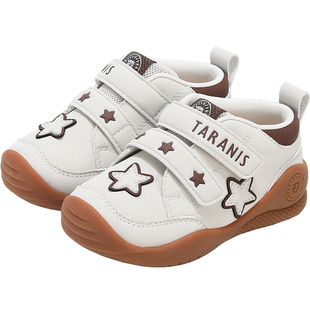 泰兰尼斯学步鞋春款透气男宝宝学走路机能鞋女宝星星图案可爱鞋子