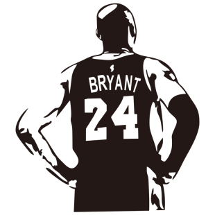 篮球明星科比Kobe黑曼巴精神个性汽车油箱盖球衣24号湖人车贴装饰