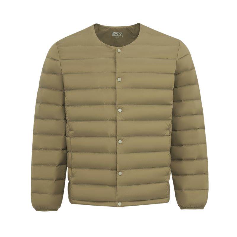 男式短款羽绒服雪中飞圆领