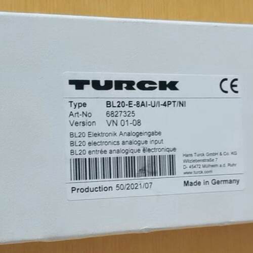 下单前咨询TURCK图尔克BL20-E-8AI-U/-4PT/NI模拟
