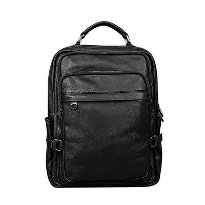 真皮牛皮大容量电脑双肩包