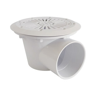 游泳池胶膜池主排回水器帆布鱼池底部排水口配件鱼马桶排污出水口