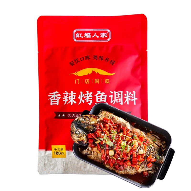红福人家烤鱼调料180g