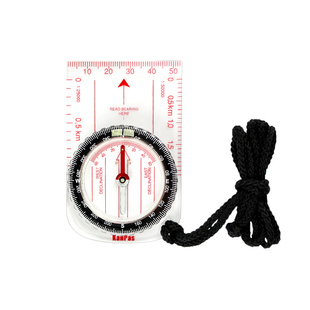 Kanpas入门定向越野指北针  比例尺 高精度 户外地图制图指南针