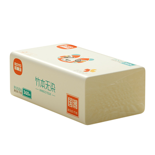 若禺本色亲肤抽纸国潮竹本系列5层360张本色软软抽单提装无染纸