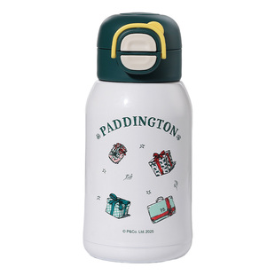 帕丁顿熊儿童保温杯男女孩吸管水杯316不锈钢小学生上学专用水壶