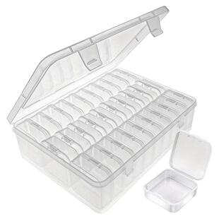 收纳盒珠子米珠配件收纳钻石串珠透明整理饰品美甲首饰盒塑料套盒