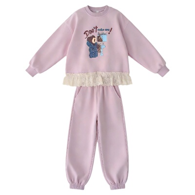 女童卫衣套装超好看高级感两件套