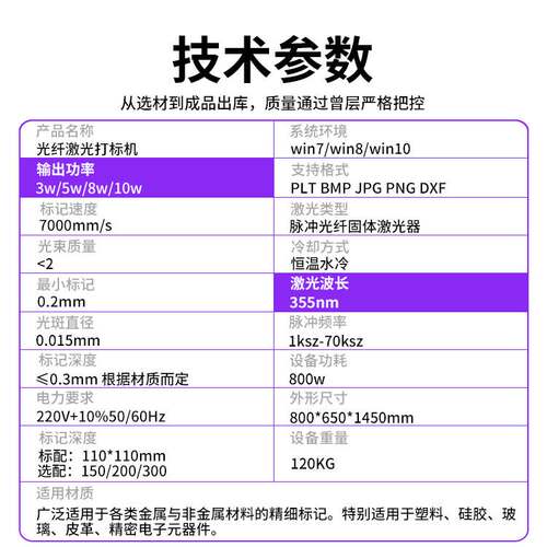 批发紫外激光打标机IC电子元器件塑料玻璃玉石键盘UV镭雕高速打码