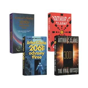 【自营】阿瑟克拉克 太空漫游四部曲 英文原版 2001 2010 2061 3001 Space Odyssey 四册 科幻悬疑文学小说 Arthur C Clarke