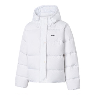 NIKE耐克女子连帽羽绒服THERMA-FIT冬户外保暖鸭绒外套IH0728-100